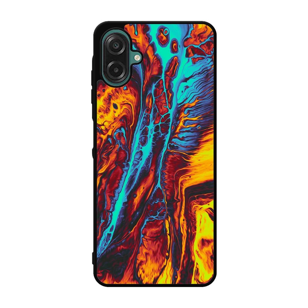 Orange And Blue Fluid Samsung Galaxy A07 Case QC9586