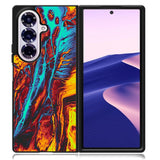 Orange And Blue Fluid Samsung Galaxy Z Fold 7 Case OV9586