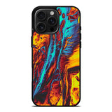 Orange And Blue Fluid iPhone 16 Pro Case OV9586