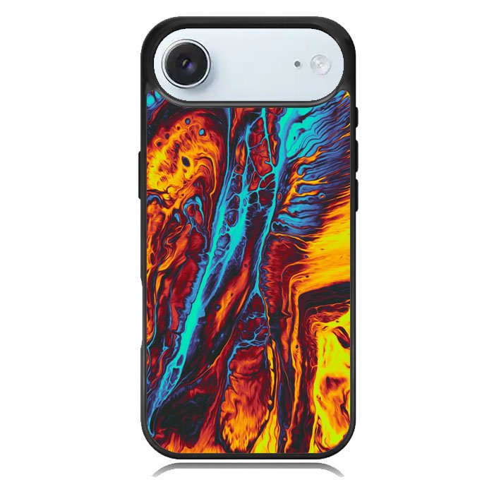 Orange And Blue Fluid iPhone 17 Air Case OV9586
