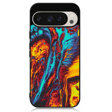 Orange And Blue Fluid Google Pixel 9 Pro XL Case OV9586