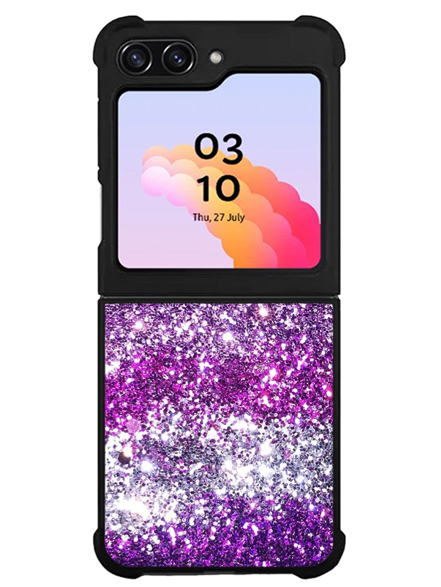 Pink Purple Silver Samsung Galaxy Z Flip 5 5G 2023 Case OV9553