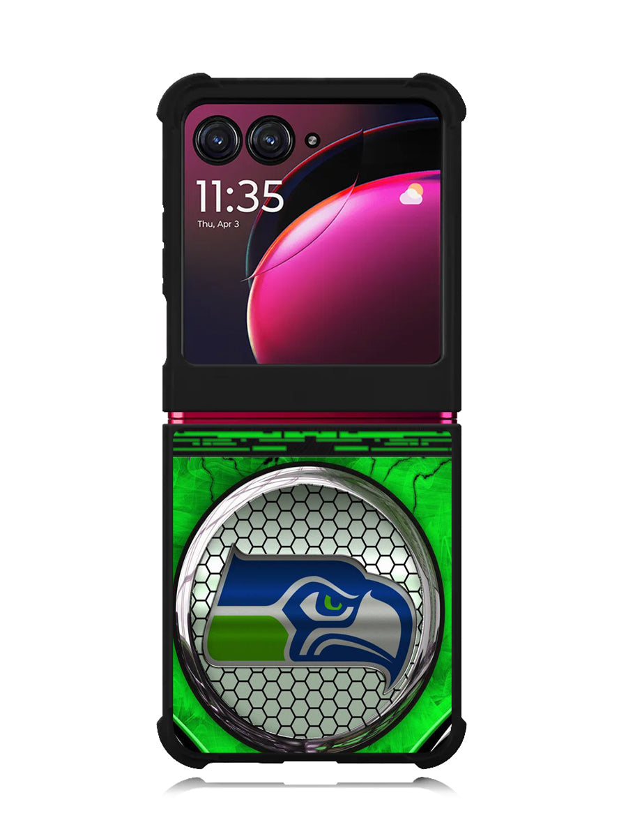 Seattle Seahawks Logo 2nd Motorola Moto Razr Plus 2023 , Moto Razr+ 2023 Case