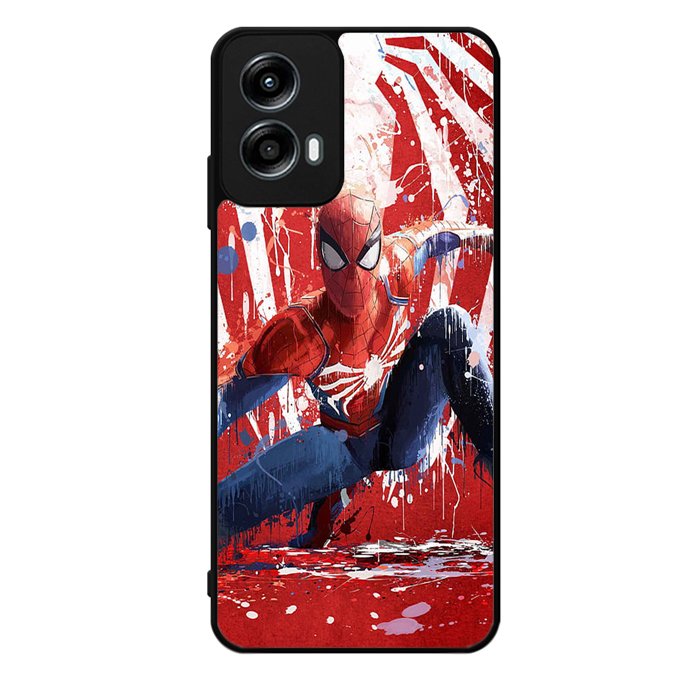 Spiderman Painted Motorola Moto G Play 2024 Case OV8949