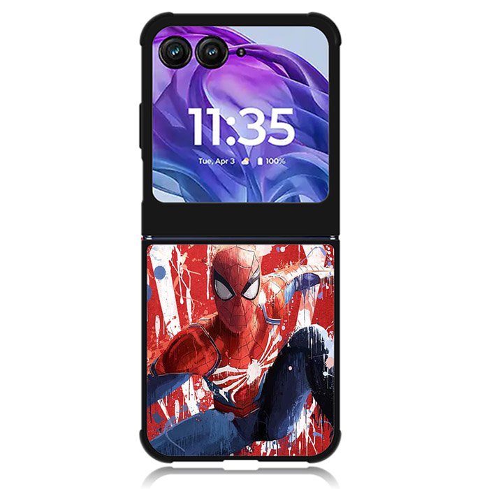 Spiderman Painted Motorola Moto Razr Plus 2024 , Moto Razr+ 2024 Case OV8949