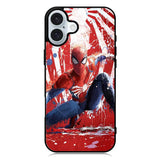 Spiderman Painted iPhone 16 Plus Case QC8949