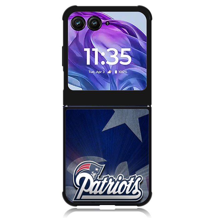 New England Patriots Motorola Moto Razr Plus 2024 , Moto Razr+ 2024 Case OV9019