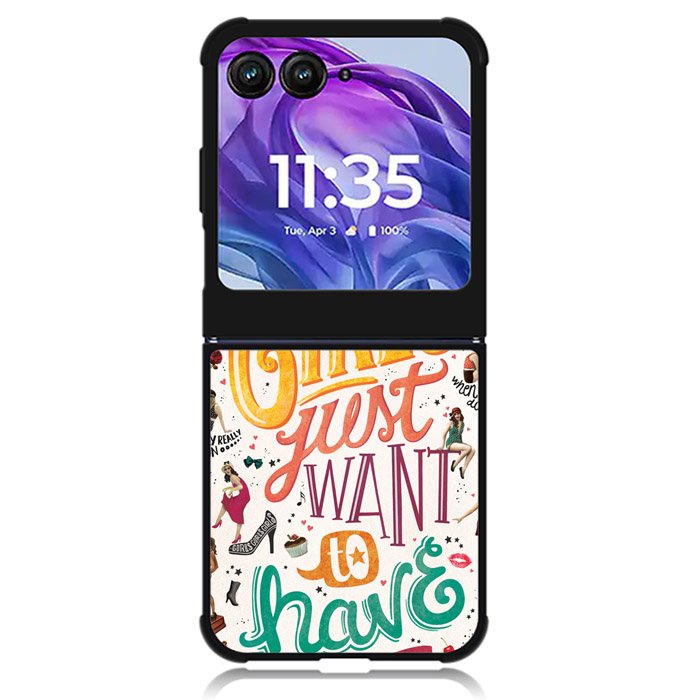 Girls Just Want To Have Fun Motorola Moto Razr Plus 2024 , Moto Razr+ 2024 Case OV0778