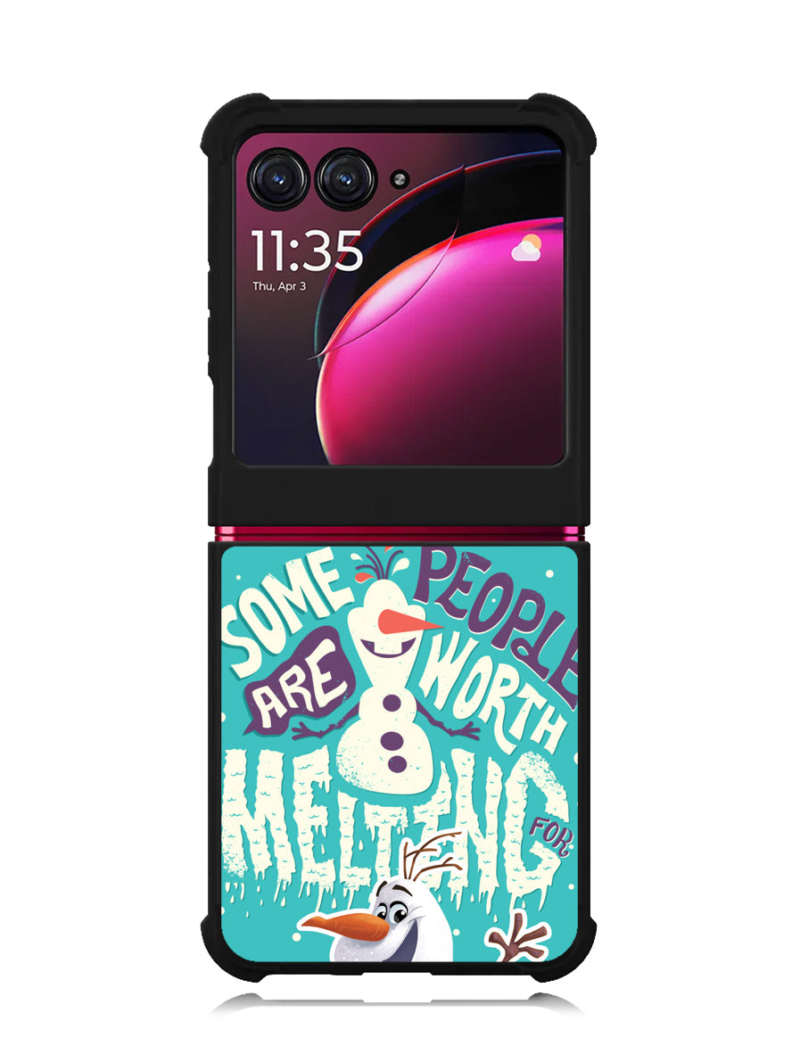 Frozen Olaf Quotes Motorola Moto Razr Plus 2023 , Moto Razr+ 2023 Case OV0804