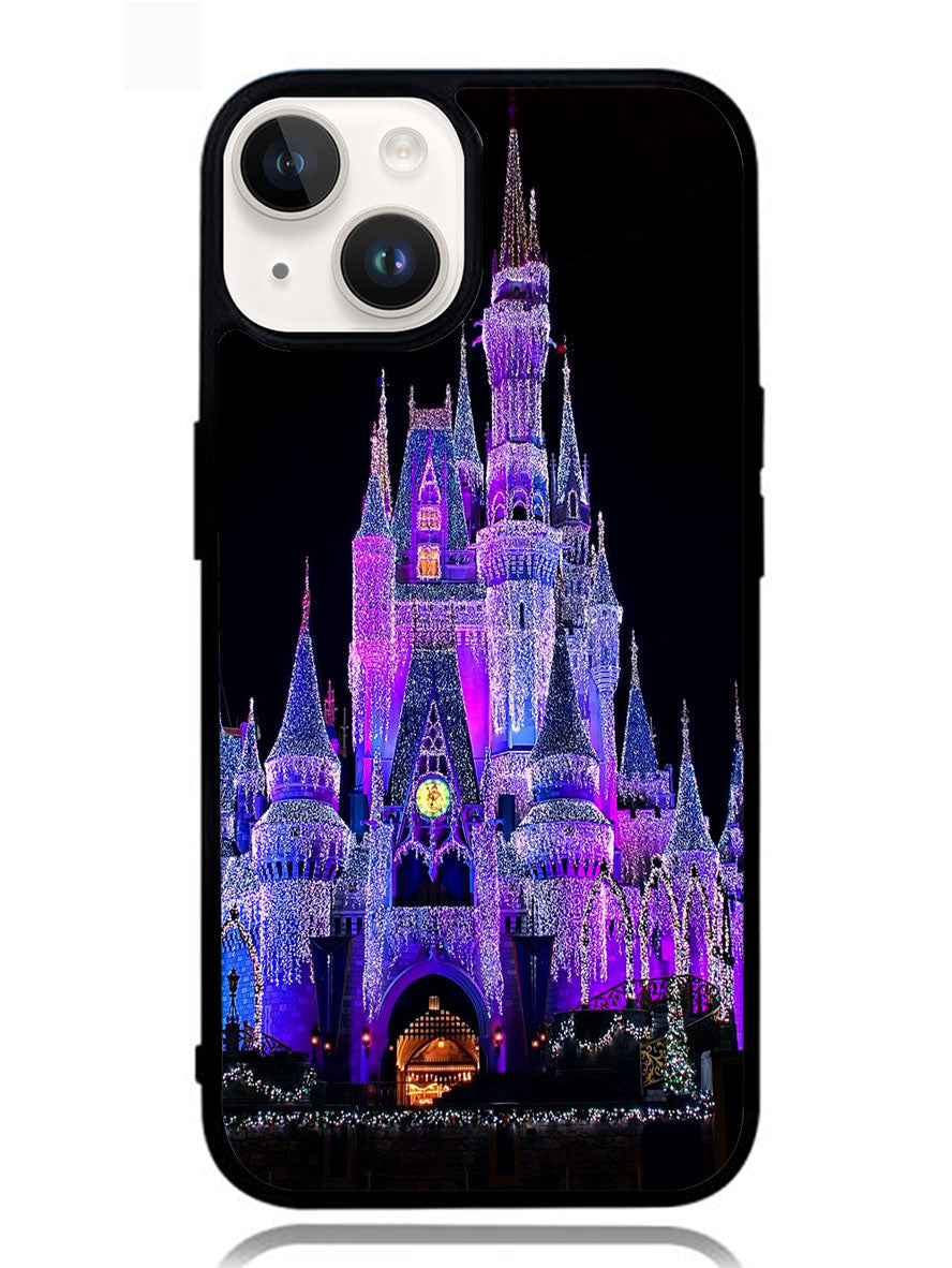 Disney Castle Night Lights 2nd iPhone 14 Plus Case