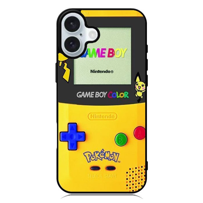 Game Boy Pokemon Pikachu iPhone 16 Plus Case