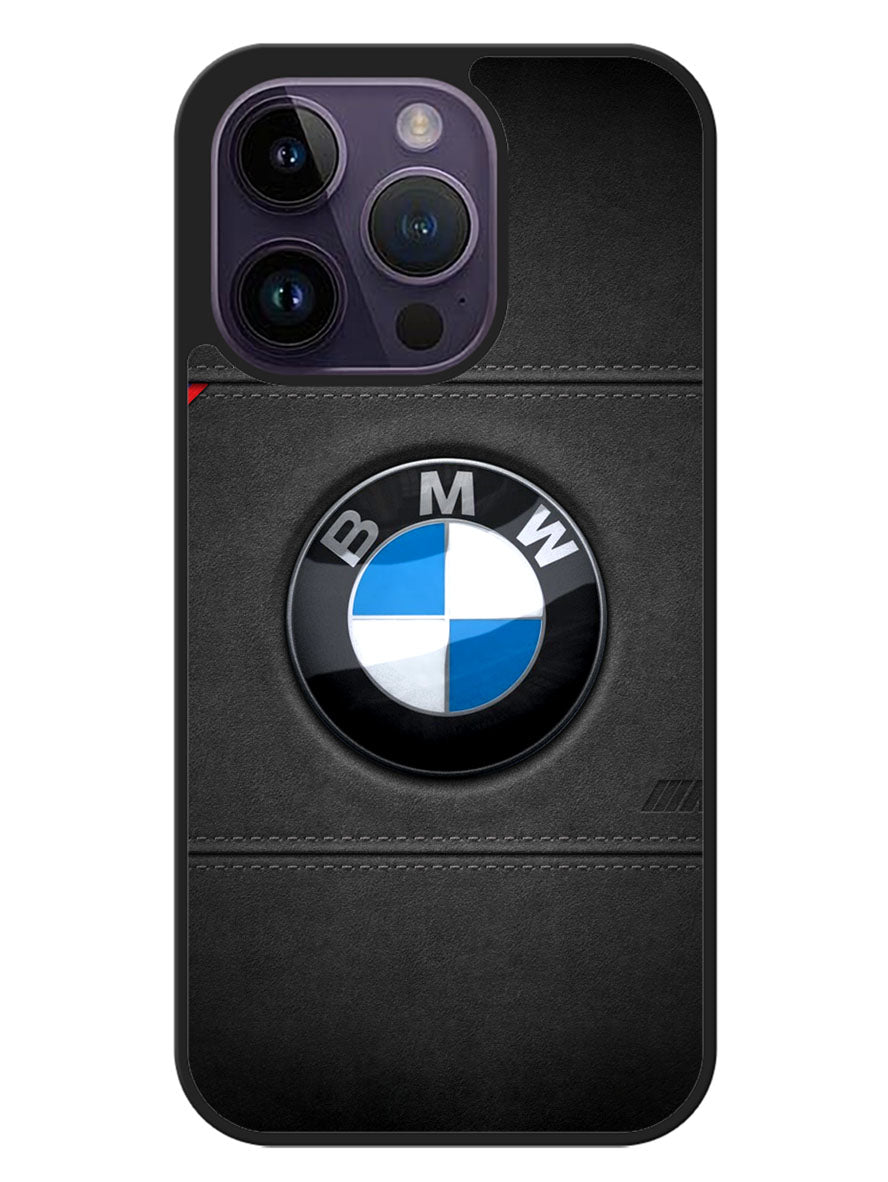 Bmw leather Logo iPhone 14 Pro Case