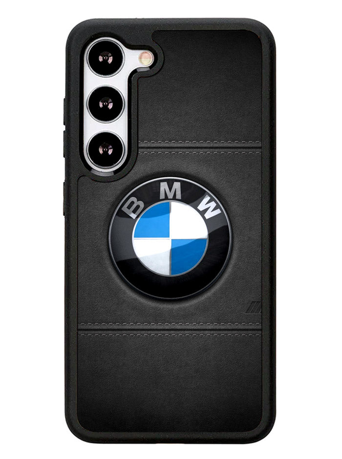 Bmw leather Logo Samsung Galaxy S23 5G Case