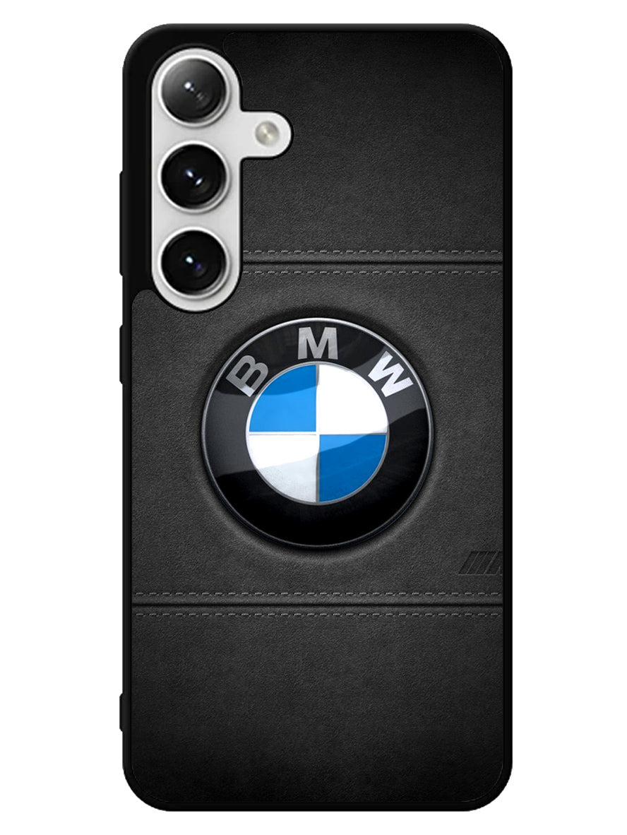 Bmw leather Logo Samsung Galaxy S24 5G Case