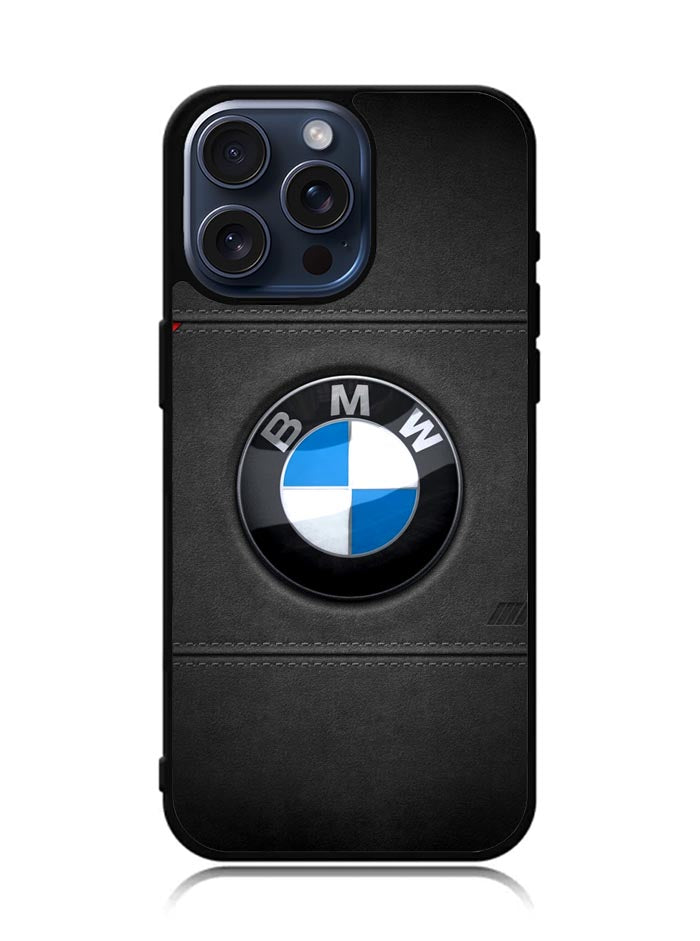Bmw leather Logo iPhone 15 Pro Max Case