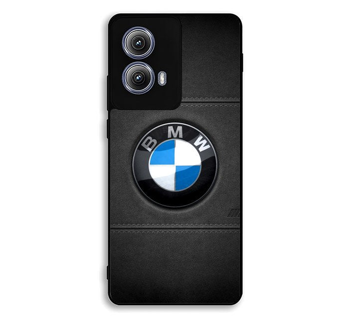 Bmw leather Logo Motorola Moto Edge 2024 Case OV6952
