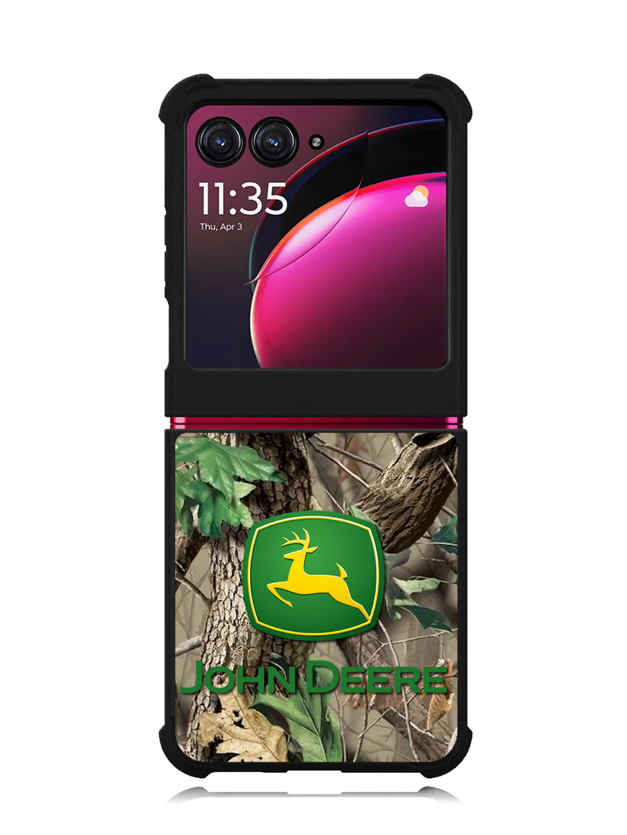 John Deere Logo 3rd Motorola Moto Razr Plus 2023 , Moto Razr+ 2023 Case