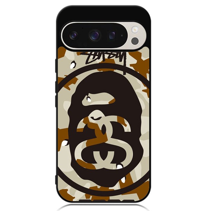 A Bathing Ae x Stussy Google Pixel 9 Pro XL Case OV0933