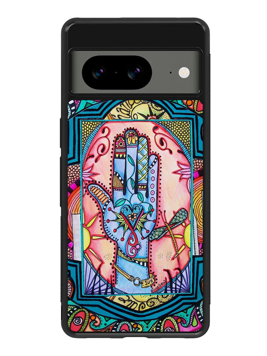 Hand Mandala Singleton Hippie Google Pixel 8 Case QC5058
