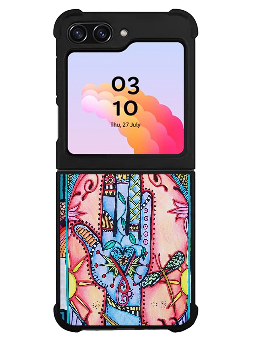 Hand Mandala Singleton Hippie Samsung Galaxy Z Flip 5 5G 2023 Case OV5058