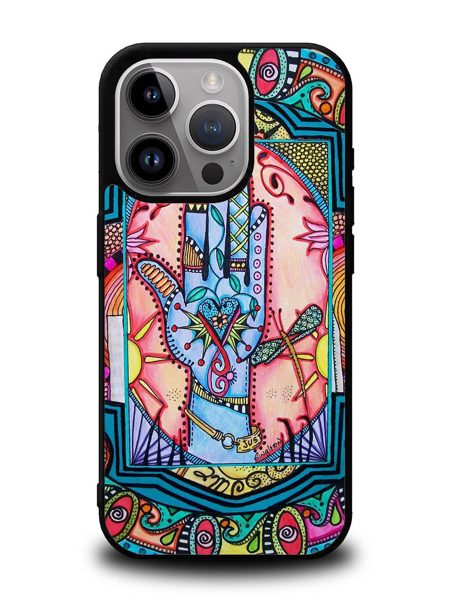 Hand Mandala Singleton Hippie iPhone 16 Pro Max Case OV5058
