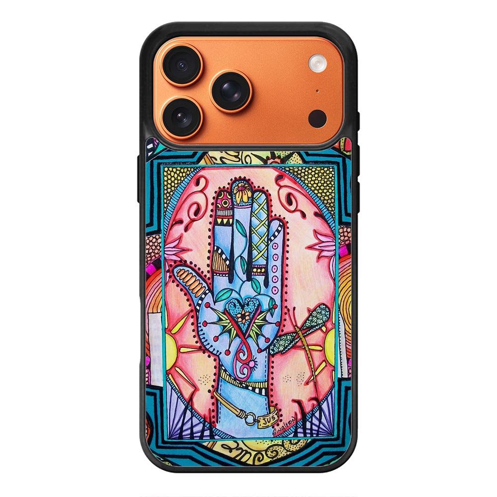 Hand Mandala Singleton Hippie iPhone 17 Pro Case OV5058
