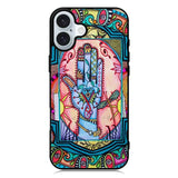 Hand Mandala Singleton Hippie iPhone 16 Case QC5058