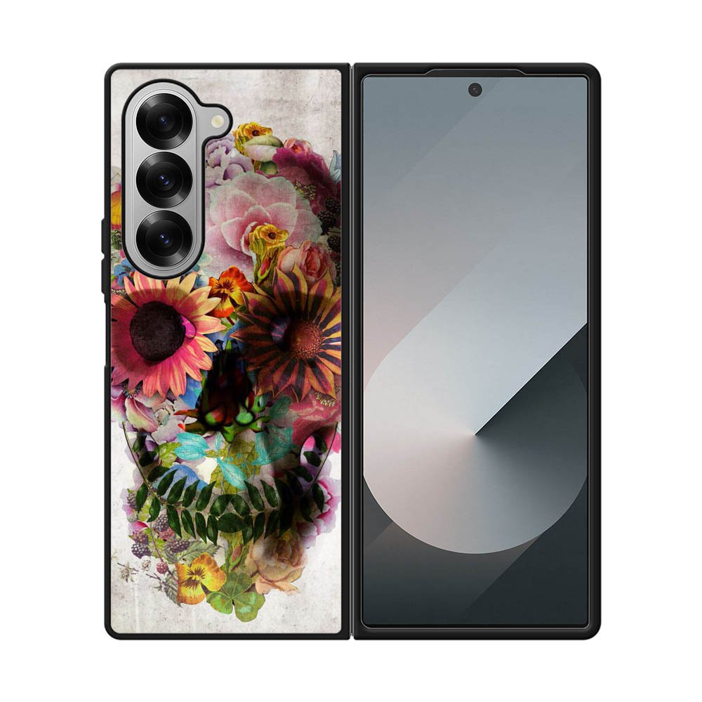 Floral Skeleton Samsung Galaxy Z Fold 7 5G Case QC4869