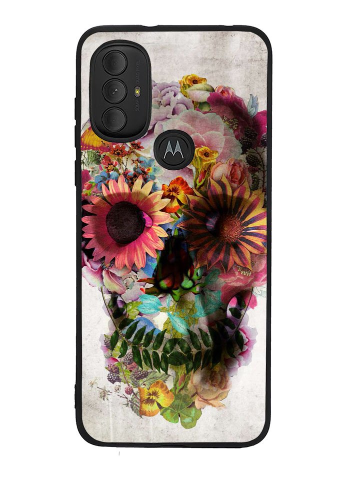 Floral Skeleton Motorola Moto G Pure 2021 , Moto G Power 2022 Case OV4869