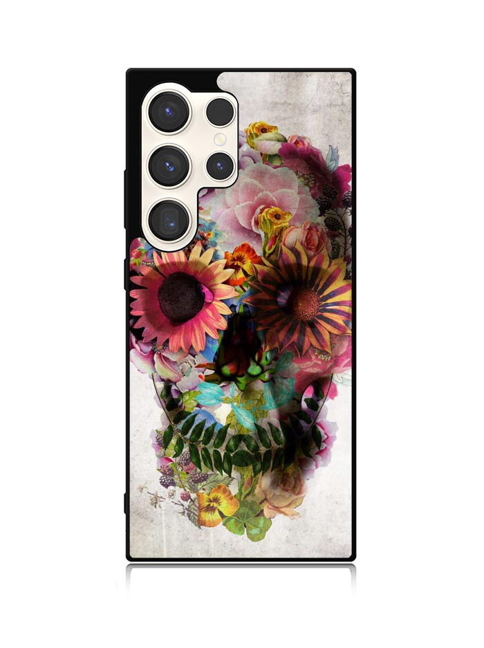 Floral Skeleton Samsung Galaxy S25 Ultra 5G Case QC4869