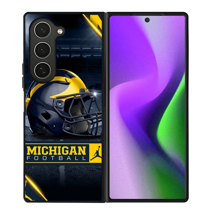 michigan wolverines helmet Samsung Galaxy Z Fold 6 Case