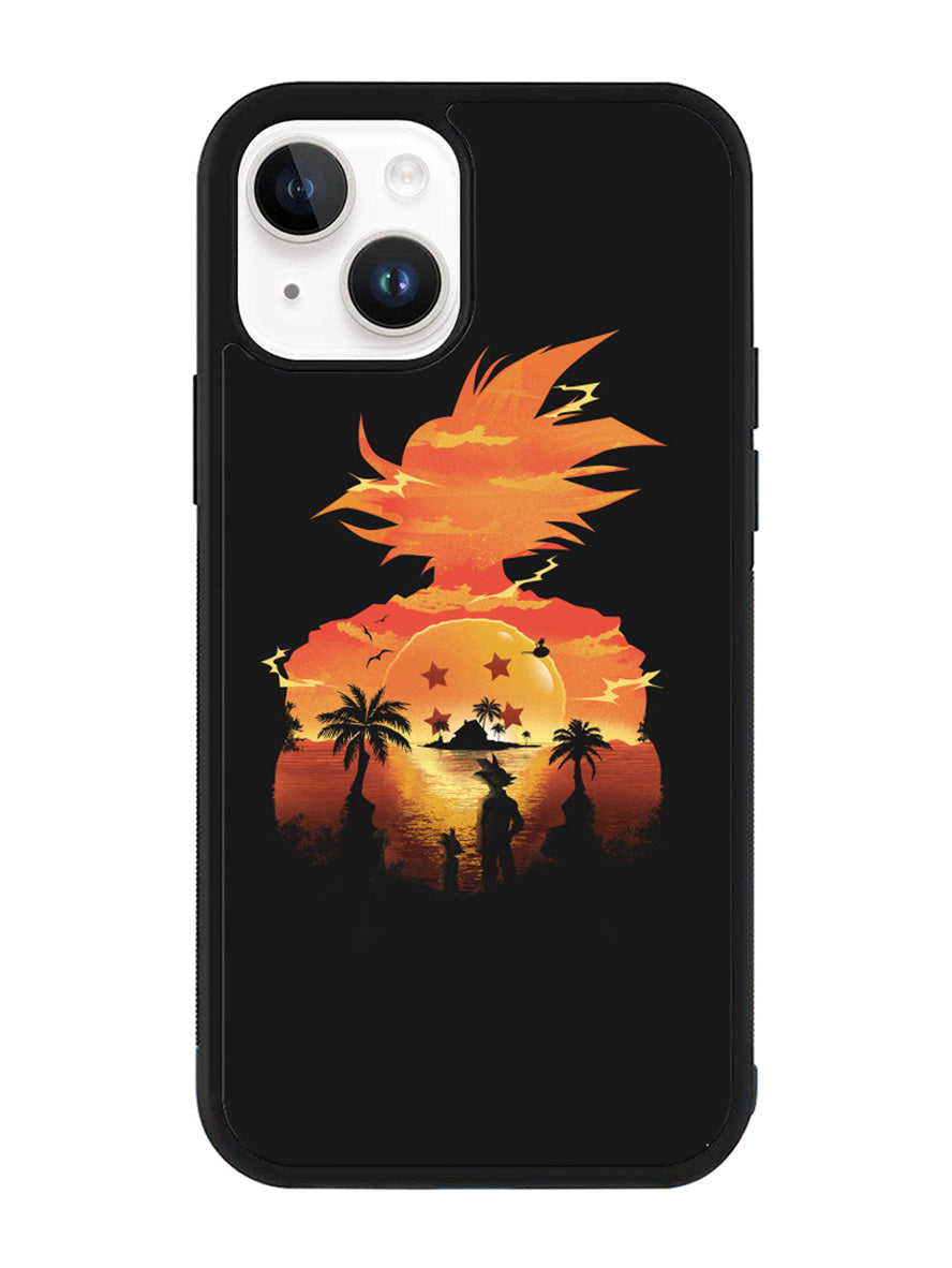 Dragon Ball Sunset iPhone 15 Plus Case OV4753