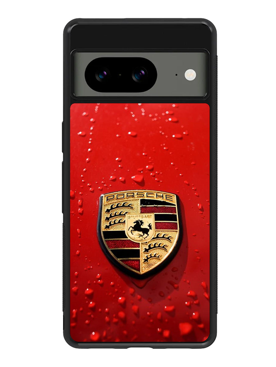 Porsche Logo Red Google Pixel 8 Case QC1035