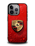 Porsche Logo Red iPhone 16 Pro Case OV1035