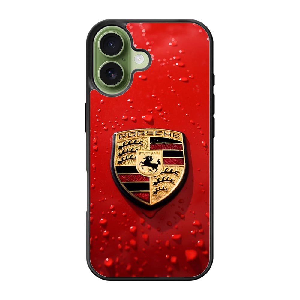 Porsche Logo Red iPhone 17 Case QC1035