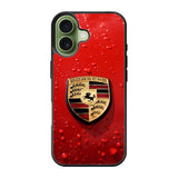 Porsche Logo Red iPhone 17 Case QC1035