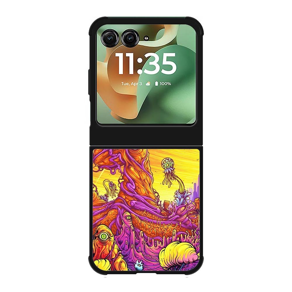 Rick And Morty World Full Colour Motorola Moto RAZR 2025 Case OV1044