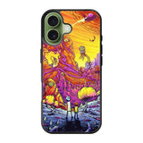 Rick And Morty World Full Colour iPhone 17 Case QC1044
