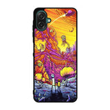 Rick And Morty World Full Colour Samsung Galaxy A07 Case QC1044