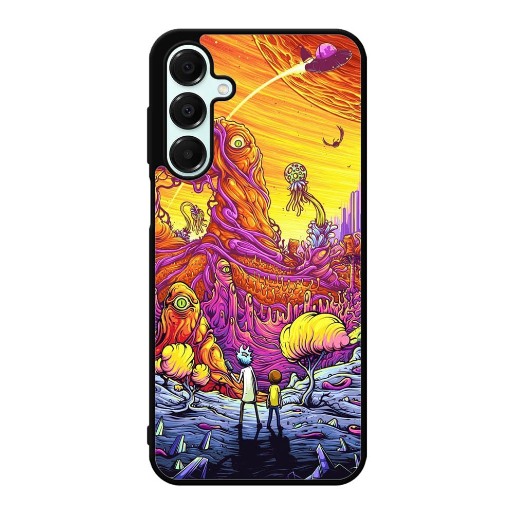 Rick And Morty World Full Colour Samsung Galaxy A16 Case OV1044