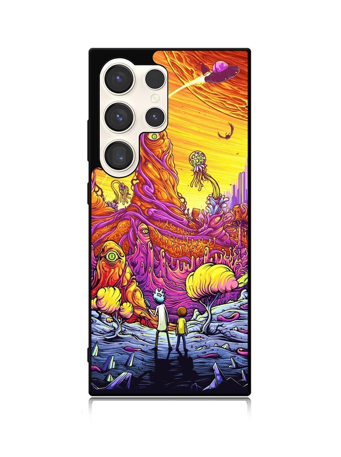 Rick And Morty World Full Colour Samsung Galaxy S25 Ultra 5G Case QC1044