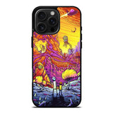 Rick And Morty World Full Colour iPhone 16 Pro Max Case OV1044