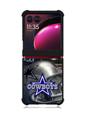 Dallas Cowboys Helmet Motorola Moto Razr Plus 2023 , Moto Razr+ 2023 Case