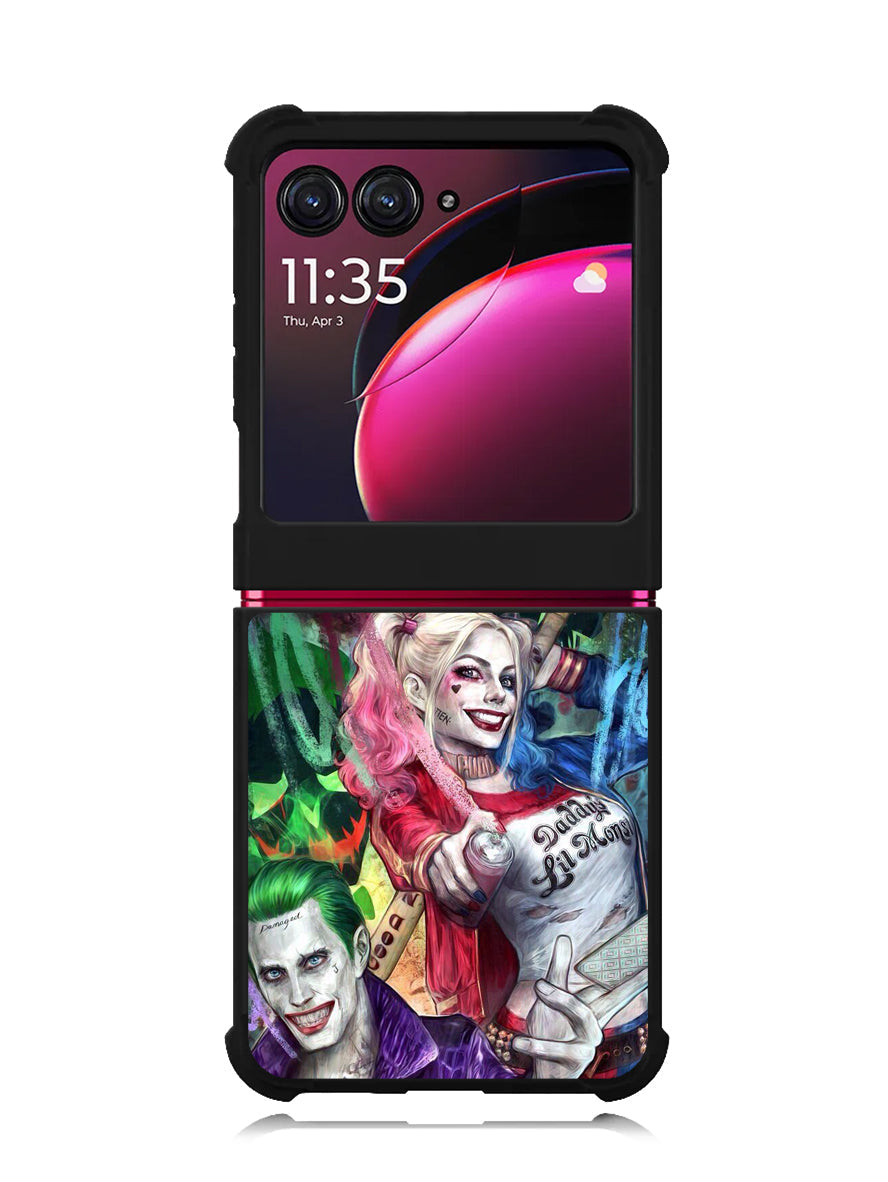 Harley Quinn And The Joker Motorola Moto Razr Plus 2023 , Moto Razr+ 2023 Case