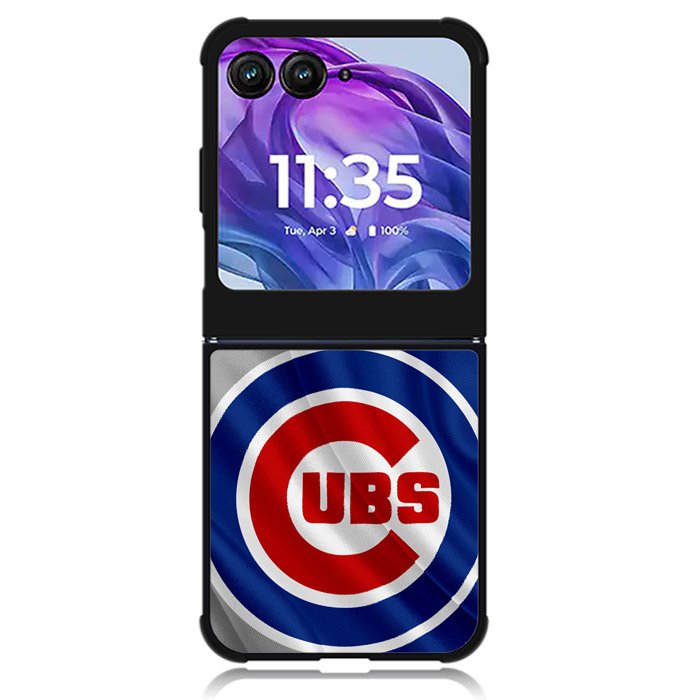 Chicago Cubs Logo 3rd Motorola Moto Razr Plus 2024 , Moto Razr+ 2024 Case