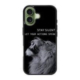 Let your actions speak FLX0540 iPhone 17 Case