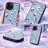 Cute Skull Pattern Illustration Case Cover Protective for iPhone, Samsung & Google Pixel HE0002