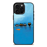 Curious Black Cats Minimal Illustration Case Cover Protective for iPhone, Samsung & Google Pixel HE0005