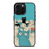 Everyone Is Watching Cat Illustration Case Cover Protective for iPhone, Samsung & Google Pixel HE0006