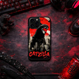 Giant Cat Monster Japanese Art Case Cover Protective for iPhone, Samsung & Google Pixel HE0010